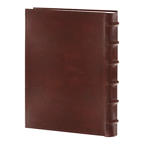 Bonded Leather Bi-Directional Bookbound Album, 300 pockets, Brown, photo 2