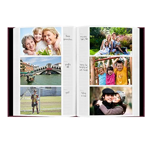 Bonded Leather Bi-Directional Bookbound Album, 300 pockets, Brown, photo 3