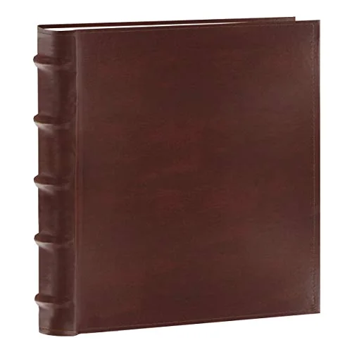 European Bonded Leather Photo Album, 200 pockets, Brown (CLB-246/BN)