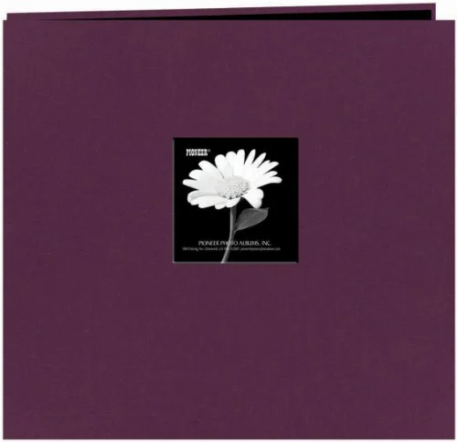 Fabric Frame Post Bound Album 12x12, Wildberry Purple