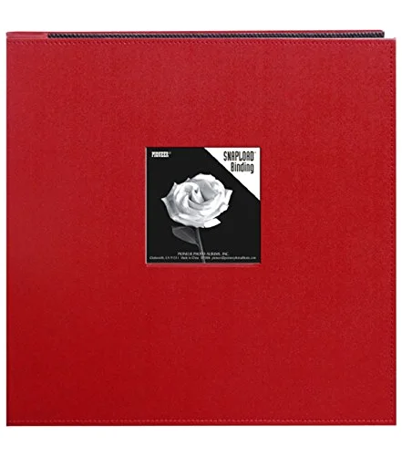 12x12 Snapload Sewn Leatherette Frame Cover Memory Book, Brown