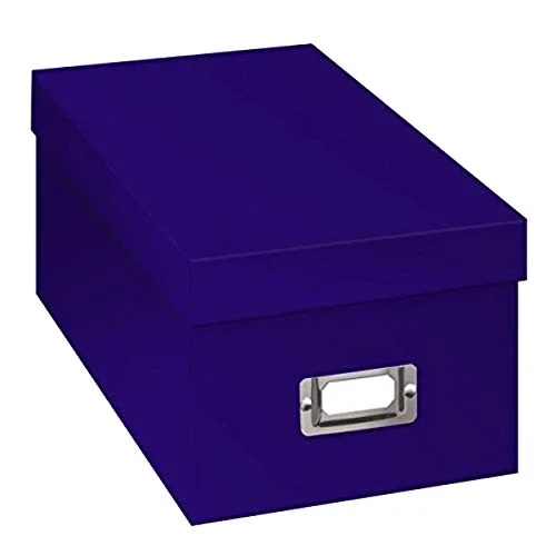 CD and DVD Storage Box, Bright Blue