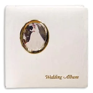 Golden Wedding Post-Bound pocket album for 5x7 8x10 prints w/scrapbook pages by Pioneer - 5x7