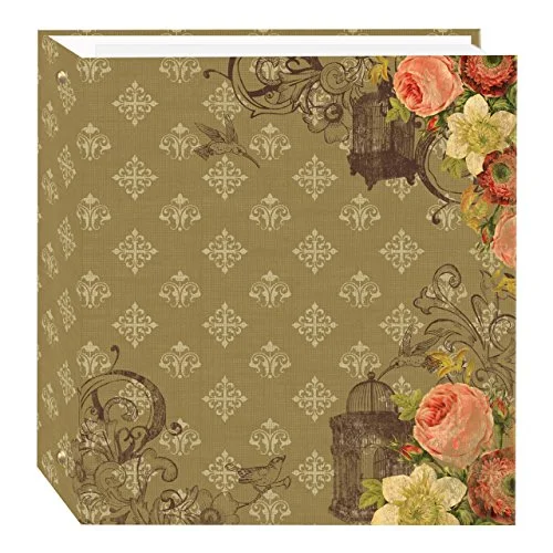 Magnetic 3-Ring Photo Album, 100 pages, French Birdcage