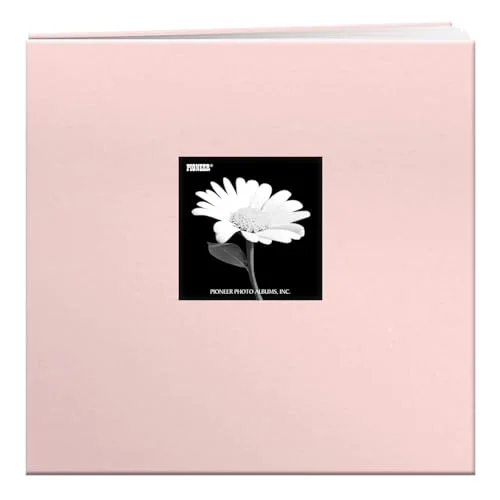 Post-Bound Fabric Frame Memory Book, 12x12, Blush Pink