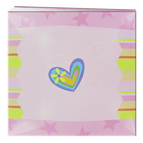 Post-Bound Fabric Frame Memory Book, 12x12, White (MB-10ZHEART), photo 2