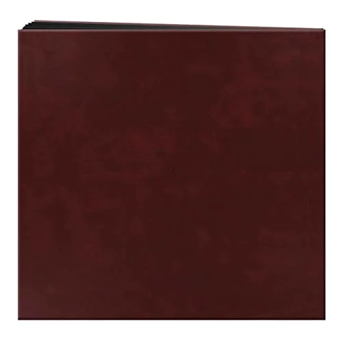 Post-Bound Leatherette Cover Album, 204 pockets, Burgundy, photo 2