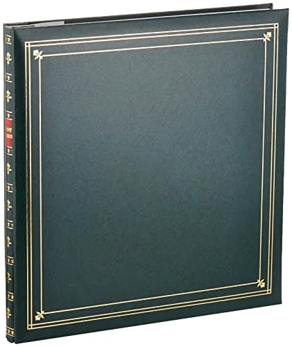 Post-Bound Pocket Photo Album, 300 pockets, 3.5x5, Hunter green