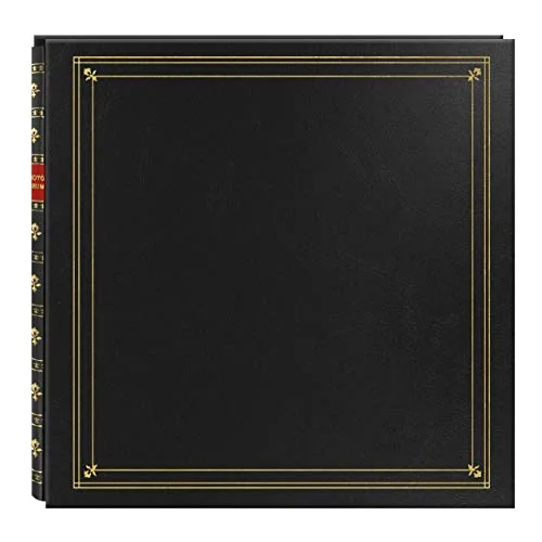 Post-Bound Pocket Photo Album, 300 pockets, Black