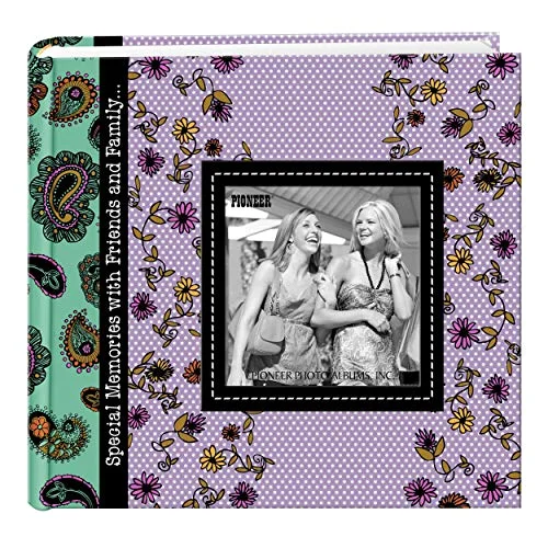 Printed Cover Pocket Photo Album, 200 pockets, Purple