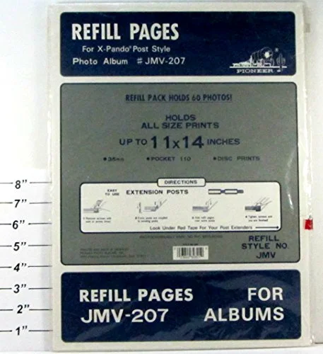 Refill Pages for JMV-207 Albums - For X-Pando Post Style