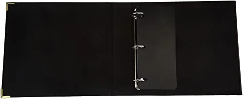 12x12 3-Ring Faux Suede Cover Scrapbook Binder, Brown, photo 2