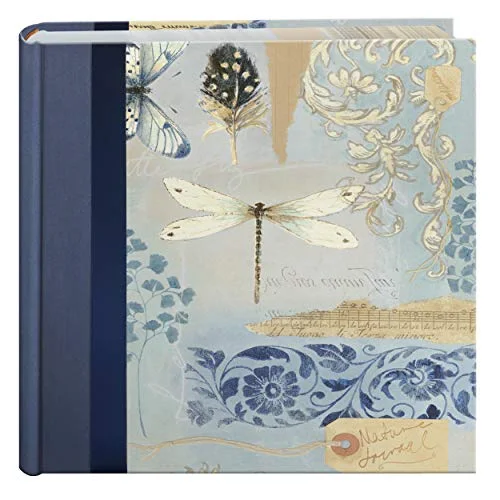 Bella Fabric Ribbon Frame Bi-Directional Memo Frame Photo Album, Bella Fabric Covers, holds 200 4x6 Photos, 2 Per Page