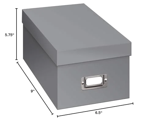 CD and DVD Storage Box, Gray, photo 2