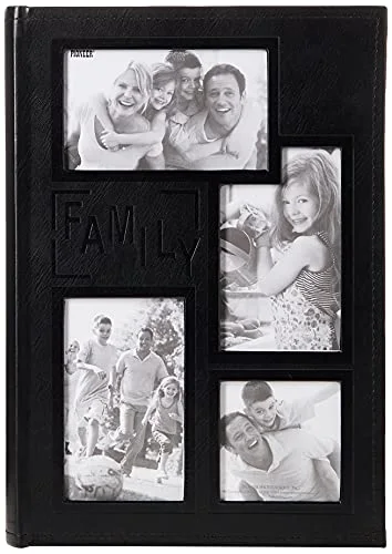 Collage Frame Embossed Leatherette Album, 300 pockets