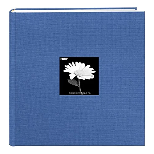 Extra Large Capacity Fabric Frame Album, 500 pockets, Sky Blue