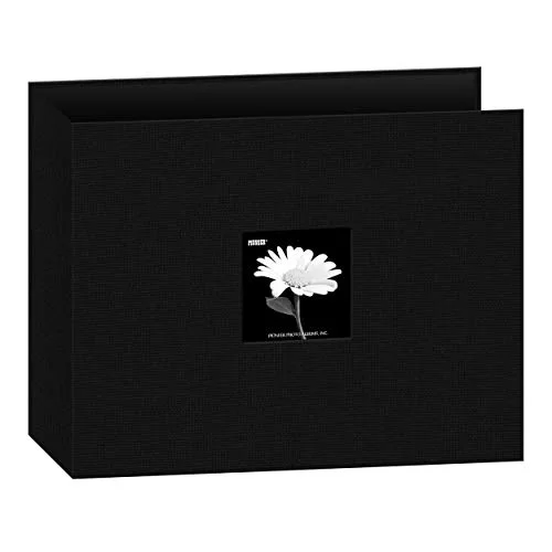 Fabric Frame 3-Ring Binder Album, 12x12, Deep Black