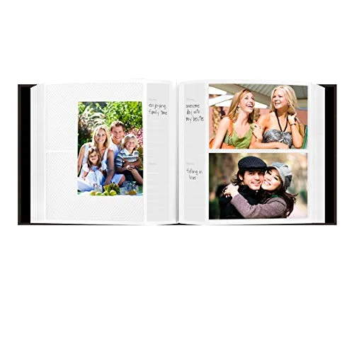 Fabric Frame Cover Photo Album, 200 pockets, Chocolate Brown, photo 4