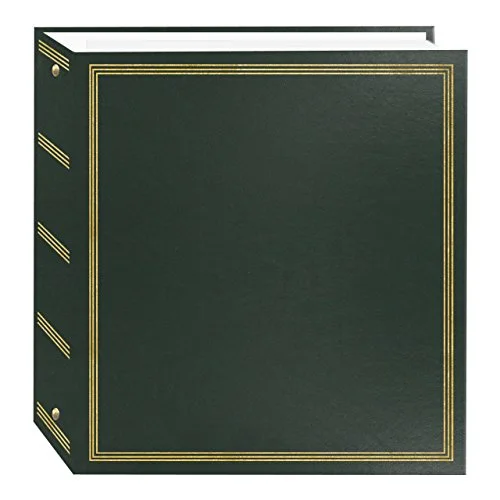 Magnetic 3-Ring Photo Album, 100 pages, Hunter Green