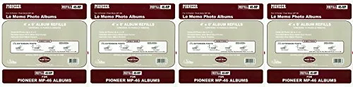 Memo Pocket Album Refills 4x6 for MP-46 Photo Albums(4-Pack Bundle)
