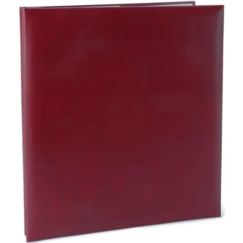 Post-Bound Fabric Frame Memory Book, 8.5x11, Burgundy/Red