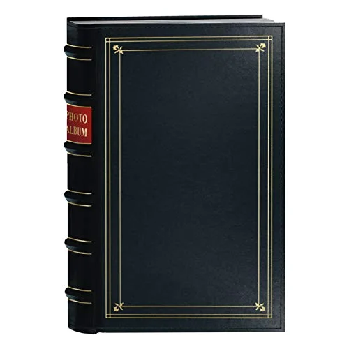 Ring Bound Bonded Leather Album, 204 pockets, Navy Blue