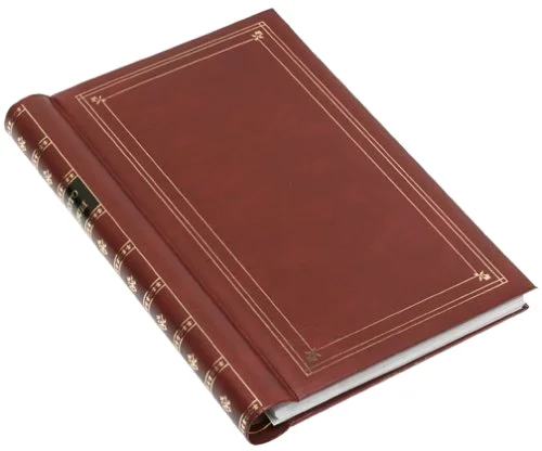 Spiral Bound Bi-Directional Memo Album, 300 pockets, Burgundy, photo 3