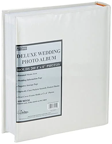 200-Pocket Oval Frame and Wedding Album Text for 4x6 Prints, photo 2