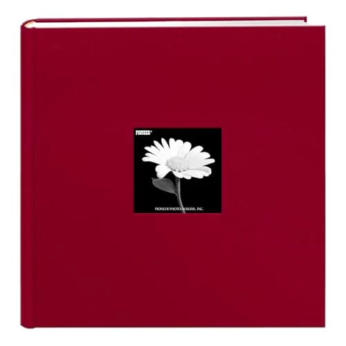 Extra Large Capacity Fabric Frame Album, 500 pockets, Red