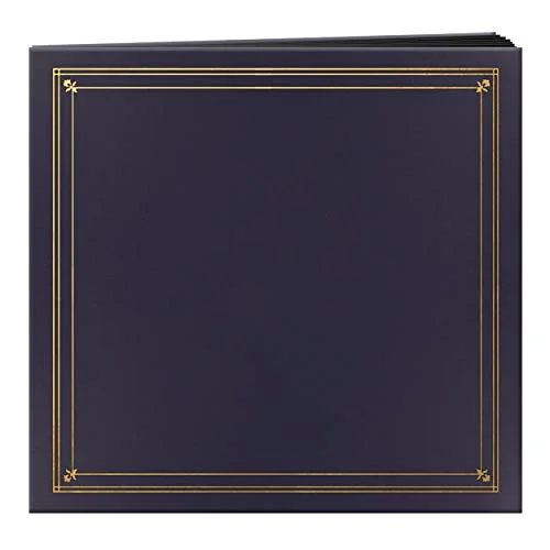 Post-Bound Leatherette Cover Album, 204 pockets, Bay Blue