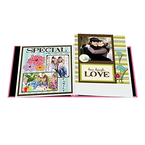 Post-Bound Scrapbook, 12x12, Hot Pink, 20 prints, photo 2