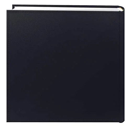 Sewn Leatherette Frame Cover Photo Album, 200 pockets, Blue,Clear, photo 2
