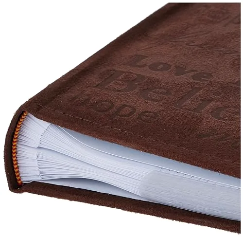 10004163 Family Text Design Sewn Faux Suede Cover Album, Multicolor, photo 4