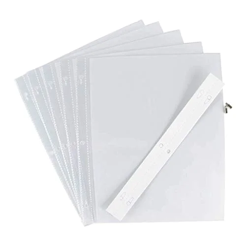 3-Pack - Pioneer Post Bund Top Loading Page Protectors with White Inserts, 8.5x11, 5-Sheets Each