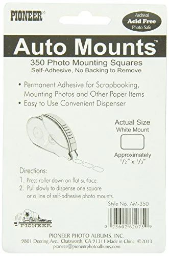 Auto Mounts Permanent Mounting Squares Roller 350/Pkg, Permanent, photo 2