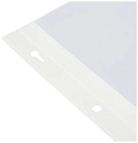 Bund Top Loading Page Protectors with Inserts, , 5-Pack, White, 8x8, photo 3