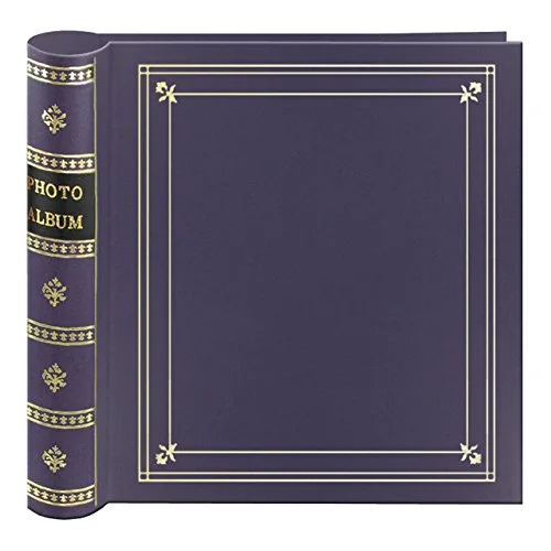 Coil Bound Leatherette Photo Album, 200 pockets, Bay Blue