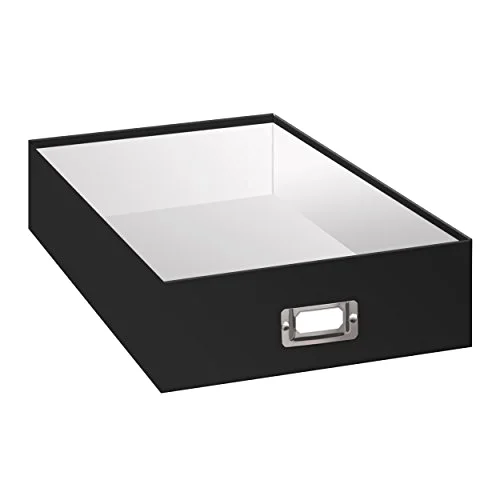 Jumbo Scrapbook Storage Box, Black, photo 4