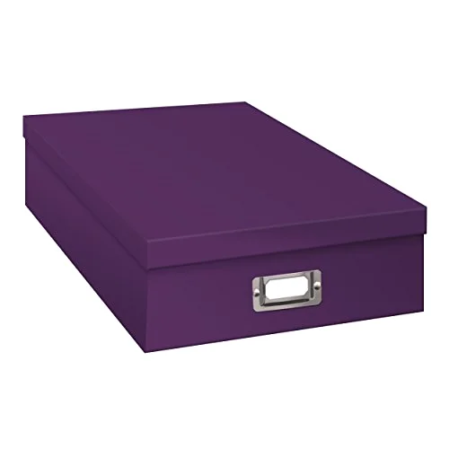 Jumbo Scrapbook Storage Box, Bright Purple