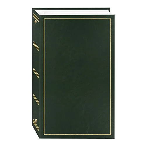 3-Ring Pocket Photo Album, 204 pockets, Hunter Green