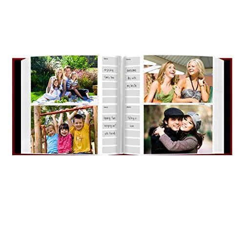 Embossed Script Frame Leatherette Cover Photo Album, photo 2