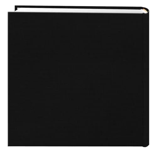 Fabric Frame Cover Photo Album, 200 pockets, Deep Black, photo 2