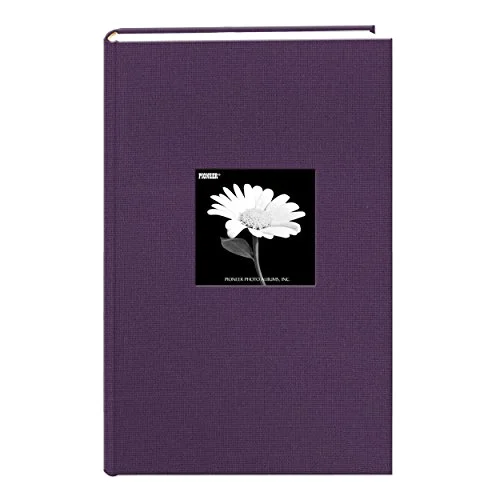 Fabric Frame Cover Photo Album, 300 pockets, Wildberry Purple
