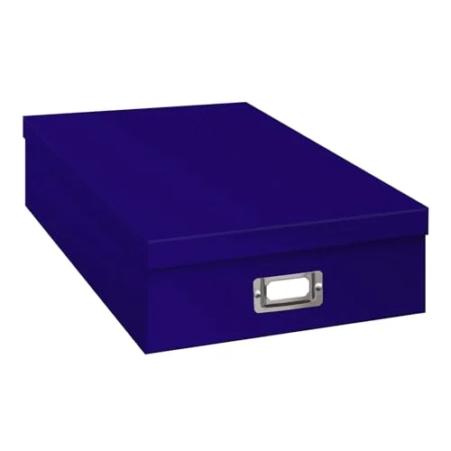 Jumbo Scrapbook Storage Box, Bright Blue