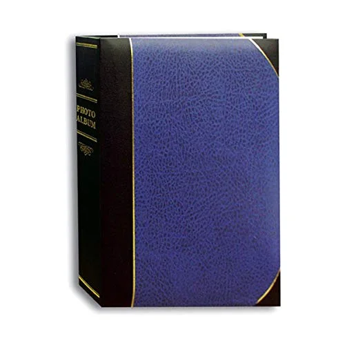 Ledger Bi-Directional Le Memo Album, 4x6, Clear,Blue,Gold, 300 prints