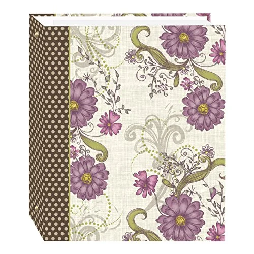 Magnetic Self-Stick 3-Ring Album, 100 pages, Berry Blossoms
