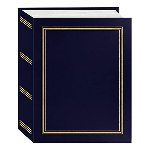 Mini-Max Photo 100-Pocket 4x6 Photo Album, Navy Blue