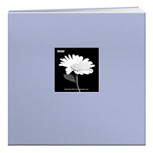 Post-Bound Fabric Frame Memory Book, 12x12, Heavenly Blue