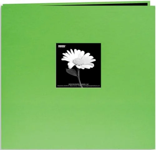 Post-Bound Fabric Frame Memory Book, 8x8, Citrus Green