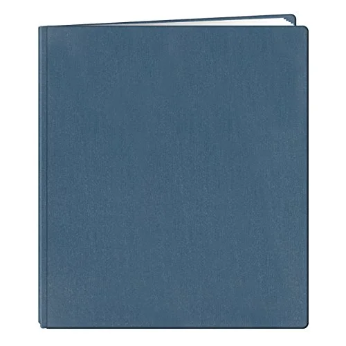 12x15 Postbound Family Treasures Deluxe Fabric Cover Memory Book, Seabreeze Blue